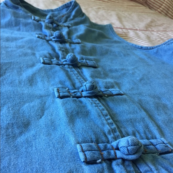 Vintage Denim Asian Style Tunic - Picture 6 of 8